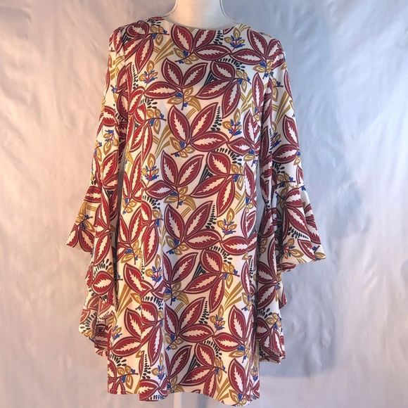 Anthropologie Aryeh Mod "Georgie Girl" Twiggie Cascading Ruffle Sleeve - Picture 1 of 9